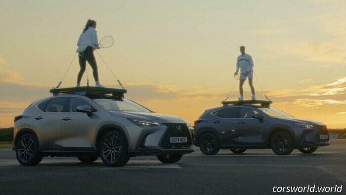 Lexus ha legato due giocatori di tennis sul tetto e poi ha guidato in giro | Carscoops